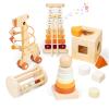 Smartwo Wooden Montessori Toys Set for Toddlers,Wooden Toy Set for Babies Educational Object Permanence Box,Xylophone(Glockenspiel),Stacking,Rattle Birthday Gift for Boys Girls Ages 1 2 3 4 5 view 1