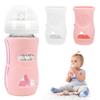 2 Pack Silicone Sleeves for Philips Avent Glass Natural Baby Bottle 8 oz, Food Grade Silicone, BPA Free Glass Baby Bootle Sleeve, Anti Breakage Baby Bottle Holder, Non-Scald, Dishwasher/Heaters Safe view 1