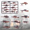 MaozyHomie 63 Pcs US Brown Toy Soldiers Figures,Toy Set, US Weapons Pack Military Army Battle, Toy Set Weapon Battle Building Blocks Compatible with Major Brand, 3 Years Old and up view 3