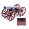 MaozyHomie Weapons Pack Military Four-Wheeled Cannon, Toy Soldiers Figures, Weapons Accessories, Toy Set Minifigure Compatible with Major Brands, 3 Years Old and up view 1