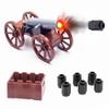 MaozyHomie Weapons Pack Military Four-Wheeled Cannon, Toy Soldiers Figures, Weapons Accessories, Toy Set Minifigure Compatible with Major Brands, 3 Years Old and up view 2