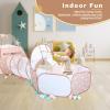 SISTICKER 3 in 1 Kids Play Tent: with Baby Ball Pit and Play Tunnel - Toddler Climbing Toys for Boys Girls Babies - Indoor Outdoor Pop Up Tunnel Toys Gift for Year Old (Balls NOT Included) view 3