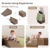BanaSuper 6-Piece Kids Climbing Foam Blocks Playset - Soft Indoor Activity Toys for Toddlers, Gross Motor Development and Coordination (Grey) view 2