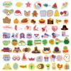 CHEFAN Felt Board Pieces - Holiday Seasonal Decorations, Festival Letter Board Accessories - 79 Precut Flannel Story Pieces view 1