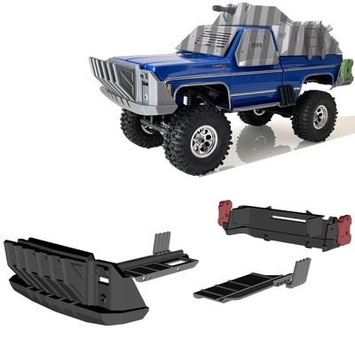 RCrabbit Bumpers RockSliders Wasteland Upgrade Parts for trx4m k10 RC Truck Crawler 1/18NO Truck Included