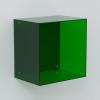 Acrylic Display Case for Collectibles, Wall Mounted or Tabletop Acrylic Display Case Box, Clear Dustproof Acrylic Boxes for Display Mini Action Figures, Shoes,No Assembly Required(Green) view 1