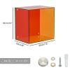 Acrylic Display Case for Collectibles, Wall Mounted or Tabletop Acrylic Display Case Box, Clear Dustproof Acrylic Boxes for Display Mini Action Figures, Shoes,No Assembly Required(Green) view 2