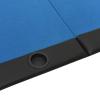 Sufrk 10-Player Folding Poker Table Blue 206x106x75 cm,Folding Games Poker Table with Chip Cup Holder Steel Base Felt T O P Octagon Blackjack Casino Green view 4