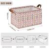 ALAZA Cat Kitten Star Rectangular Closet Storage Box Storage Bin Basket Storage Cube with Leather Handles Nursery Storage Laundry Hamper 2 Piece view 3
