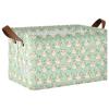 ALAZA Cartoon Hamster Leaves Rectangular Closet Storage Box Storage Bin Basket Storage Cube with Leather Handles Nursery Storage Laundry Hamper 2 Piece view 1