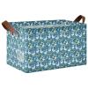 ALAZA Duck Goose Lemon Rectangular Closet Storage Box Storage Bin Basket Storage Cube with Leather Handles Nursery Storage Laundry Hamper 2 Piece view 1