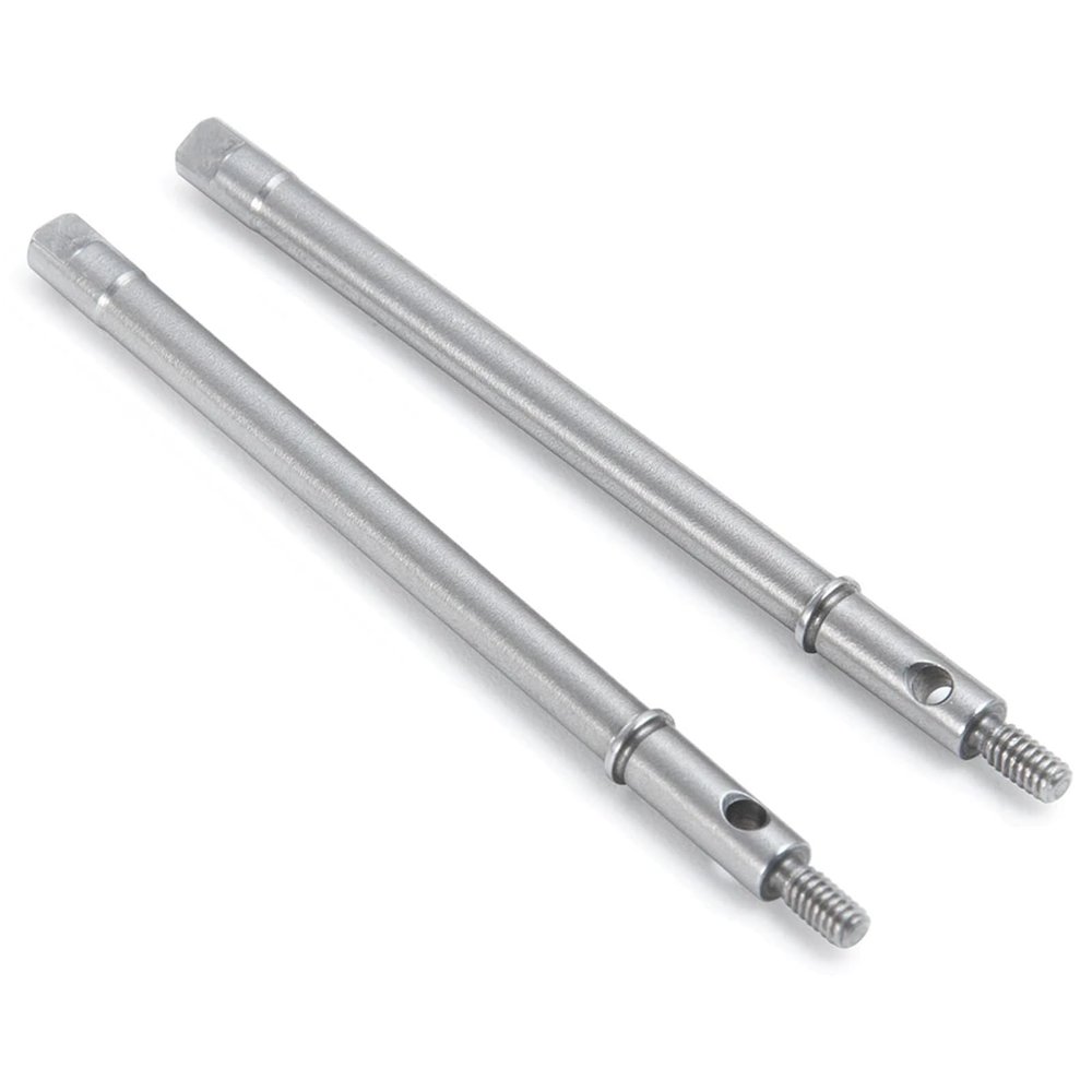 VBCERSDZ RC Transmission Shaft Compatible with Axial SCX24 for Deadbolt C10 for Gladiator for Bronco 1/24 RC Crawler Steel Front Rear CVD Transmission Drive Shaft(Rear)