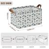 ALAZA Cartoon Palm Tree Anchor Rectangular Closet Storage Box Storage Bin Basket Storage Cube with Leather Handles Nursery Storage Laundry Hamper 2 Piece view 3