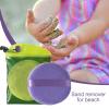 Beach Sand Remover, Sand Remover for Beach, Sand Duster Sand Remover Bag - Skin-Friendly Sand Cleaner Beach Accessories, Cleaning Tools Beach Sand Brush for Beach Vacation view 2