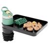 2 Pack Upgraded Car Seat Tray for Kids Car Seat Tray with Expandable Base for Snacks, Toys, Books, Entertainment Kids Travel Essentials Fits 2.8''-3.2'' Cup Holders (2, Standard Base) view 1