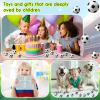 Blulu 64 Pcs Mini Soccer Stress Balls Bulk 1. 6 Inch Small Foam Balls for Kids Stress Relief Relaxation Soccer Party Favors Sport Team Gifts Party Bags Fillers Decoration School Carnival Reward view 4