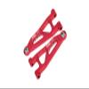 Aluminum 7075 Alloy Front Lower Suspension Arms for Arrma 1/14 Mojave GROM MEGA 380 Brushed 4X4 Small Scale Desert Truck RTR-ARA2104 Upgrades - Red view 1