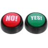 2pcs Answer Buzzers Yes Button and No Button with Sound, Electronic Responder Button Funny Toy for Game or Pet view 1