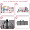 Personalized Toddler Nap Mats for Daycare - Custom Name Mermaid Kids Nap Mat for Preschool Kindergarten Girls Sleeping Bag with Pillow and Blanket, Thick Padded Easy Roll Up Pink view 4