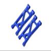 Aluminum 7075 Alloy Rear Lower Suspension Arms for Arrma 1/14 Mojave GROM MEGA 380 Brushed 4X4 Small Scale Desert Truck RTR-ARA2104 Upgrades - Blue view 1