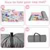 Personalized Toddler Nap Mats for Daycare - Custom Name Mermaid Kids Nap Mat for Preschool Kindergarten Girls Sleeping Bag with Pillow and Blanket, Thick Padded Easy Roll Up Alphabet view 4