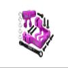 Aluminum 6061-T6 Servo Mount + Tie Rod + 25T Servo Horn Set for 1:5 Traxxas X Maxx 6S / X Maxx 8S / XRT 8S Monster Truck Upgrades - Purple view 1