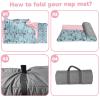 Personalized Toddler Nap Mats for Daycare - Custom Name Mermaid Kids Nap Mat for Preschool Kindergarten Girls Sleeping Bag with Pillow and Blanket, Thick Padded Easy Roll Up Dolphin view 4