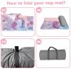 Personalized Toddler Nap Mats for Daycare - Custom Name Mermaid Kids Nap Mat for Preschool Kindergarten Girls Sleeping Bag with Pillow and Blanket, Thick Padded Easy Roll Up Tail view 4