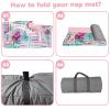 Personalized Toddler Nap Mats for Daycare - Custom Name Mermaid Kids Nap Mat for Preschool Kindergarten Girls Sleeping Bag with Pillow and Blanket, Thick Padded Easy Roll Up Names view 4