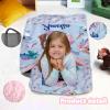 Personalized Toddler Nap Mats for Daycare - Custom Name Mermaid Kids Nap Mat for Preschool Kindergarten Girls Sleeping Bag with Pillow and Blanket, Thick Padded Easy Roll Up Girl view 3