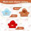 PEOVLVN 3 Pcs Build a Bear Clothes, Stuffed Animal Clothes Bear Hoodie Sweater Cute Tiny Clothes Fit Most 12-16 Inch Bears Make Your Own Plush Bears Outfits Accessories (red, blue, brown) view 4