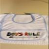 5pcs of light blue Cotton Cross Stitch Bib view 3