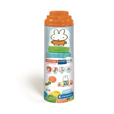 Clementoni Miffy Clemmy Tube, Educational Toy, Various Textures and Locations, for Kids, Made in Italy, Multicolor - 56415