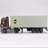 Actros with 40' Container Europe Brown and Gray 1/64 Diecast Model by Mini GT MGT00705 view 2