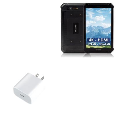 BoxWave Charger Compatible with Tripltek 9 PRO - PD GAN miniCube (30W), 30W Tiny PD GAN Type-C Wall Charger - Winter White