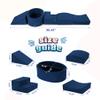 Elftopia Foam Climbing Blocks with Ball Pit Designed for Toddlers Aged 1-3 -Great for Indoor Crawling, Inside Foam Playground Set for Little Ones to Active Playing -(Balls NOT Included) Navy view 2