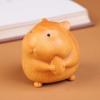 Ximimark 2pc Cute Foodie Hamster Ornament, Wood Handle Home Gift Decoration, Crafts Art Ornaments, Wooden Desktop Ornament for Office and Home view 3
