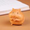 Ximimark 2pc Cute Foodie Hamster Ornament, Wood Handle Home Gift Decoration, Crafts Art Ornaments, Wooden Desktop Ornament for Office and Home view 4
