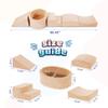 Elftopia Foam Climbing Blocks with Ball Pit Designed for Toddlers Aged 1-3 -Great for Indoor Crawling, Inside Foam Playground Set for Little Ones to Active Playing -(Balls NOT Included) Beige view 2