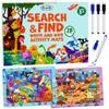BenBen Preschool Learning Activities, 28 Pages, Search and Find Books, Travel Game for Road Trip, Kindergarten Educational Toys, Birthday Gift for Kids Toddlers Ages 3 4 5 6 view 1