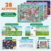 BenBen Preschool Learning Activities, 28 Pages, Search and Find Books, Travel Game for Road Trip, Kindergarten Educational Toys, Birthday Gift for Kids Toddlers Ages 3 4 5 6 view 2