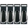 4 Pcs Baby Stroller Hook, Carry 30 lbs per Stroller Carabiner Clip, Adjustable Baby Stroller & Car Seat Hook for Hanging Diaper Bag, Wheelchair,Golf cart, Shopping and Pet Cart view 1