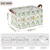 ALAZA Beautiful Blossom Frog Rectangular Closet Storage Box Storage Bin Basket Storage Cube with Leather Handles Nursery Storage Laundry Hamper 2 Piece view 3