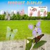 Dimeho 20 Pcs Flying Butterfly Toys, Wind Up Flying Butterfly Surprise Card in The Book Colorful Rubber Band Powered Gifts Butterfly Fairy Flying Toy Christmas Wedding Birthday Surprise Gifts view 3