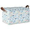 ALAZA Coral Reef Fish Rectangular Closet Storage Box Storage Bin Basket Storage Cube with Leather Handles Nursery Storage Laundry Hamper 2 Piece view 1