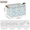 ALAZA Coral Reef Fish Rectangular Closet Storage Box Storage Bin Basket Storage Cube with Leather Handles Nursery Storage Laundry Hamper 2 Piece view 3