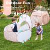 GeerWest 3 in 1 Kids Play Tent: with Baby Ball Pit and Play Tunnel - Children Indoor Outdoor Playhouse with Climbing Tunnel Toy for Toddlers - Boys Girls Birthday Gift for Year Old Child view 4