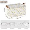 ALAZA Duck Polka Dots White Rectangular Closet Storage Box Storage Bin Basket Storage Cube with Leather Handles Nursery Storage Laundry Hamper 2 Piece view 3