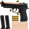 Automatic Shell Ejecting Toy Gun - 26-32FT Range, 2 Modes (Shooting & Fidget) with 2 Magazines, 18 Shells, 100 Foam Bullets - Safe Fun Idea Gifts for Brithday Christmas Halloween view 1