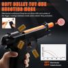 Automatic Shell Ejecting Toy Gun - 26-32FT Range, 2 Modes (Shooting & Fidget) with 2 Magazines, 18 Shells, 100 Foam Bullets - Safe Fun Idea Gifts for Brithday Christmas Halloween view 2